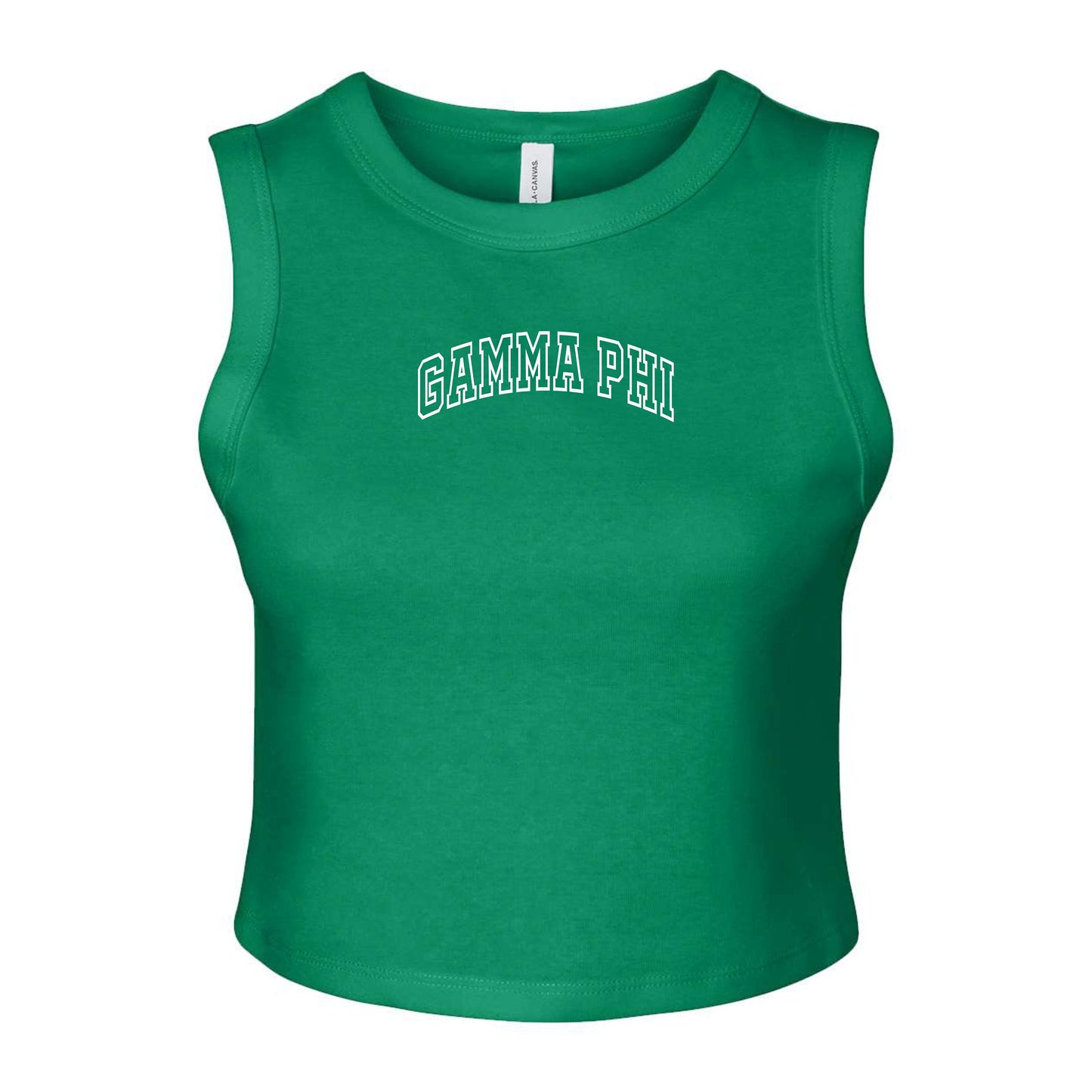 Gamma Phi Beta Classic Green Crop Top
