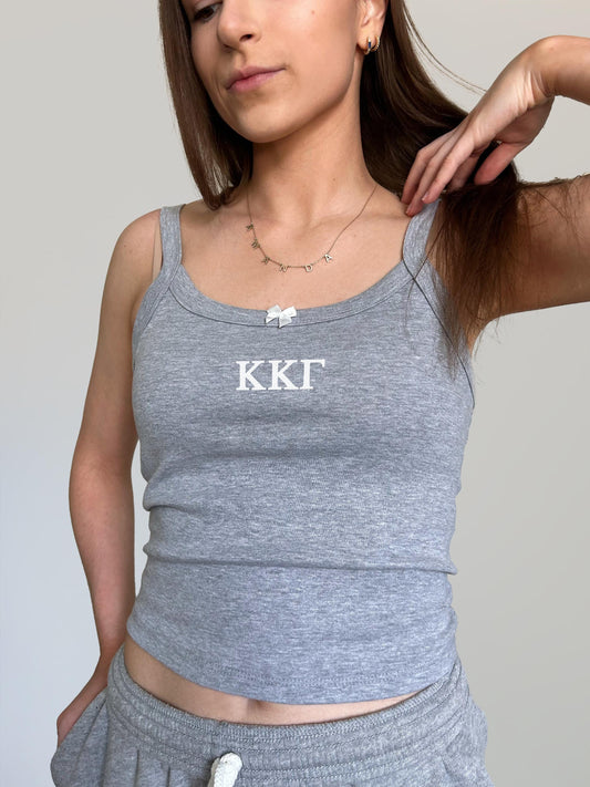 Kappa Kappa Gamma Bow Down Crop Top