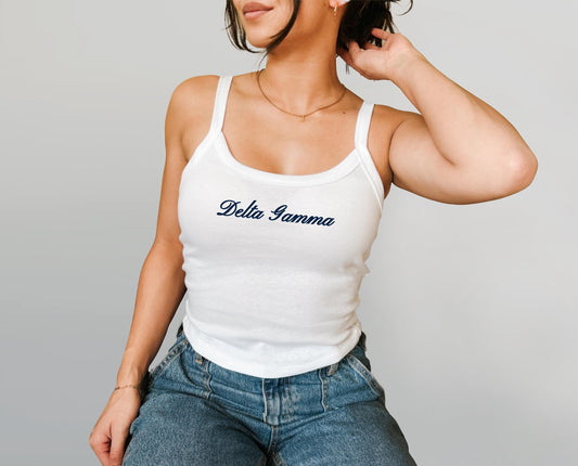 Delta Gamma Cloud Nine Crop Top