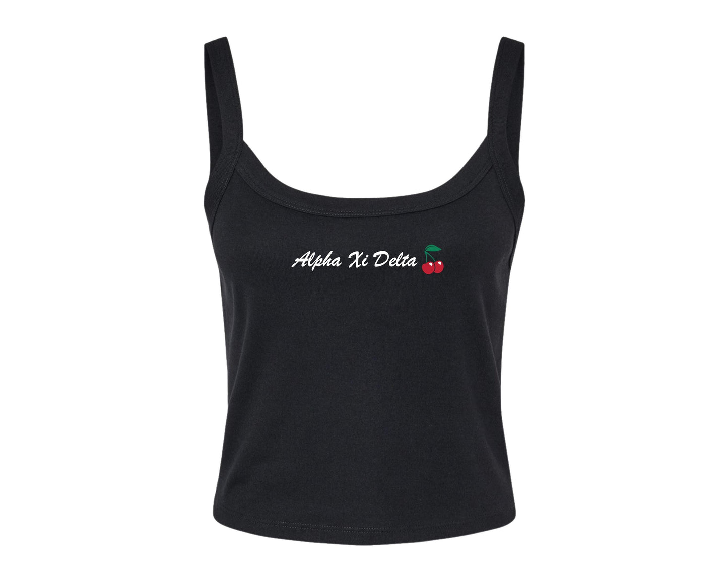 Alpha Xi Delta Black Cherry Crop Top