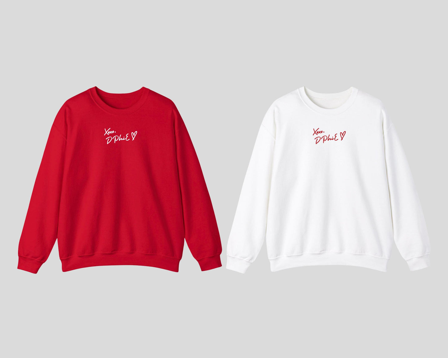 Delta Phi Epsilon XOXO Embroidered Sweatshirt