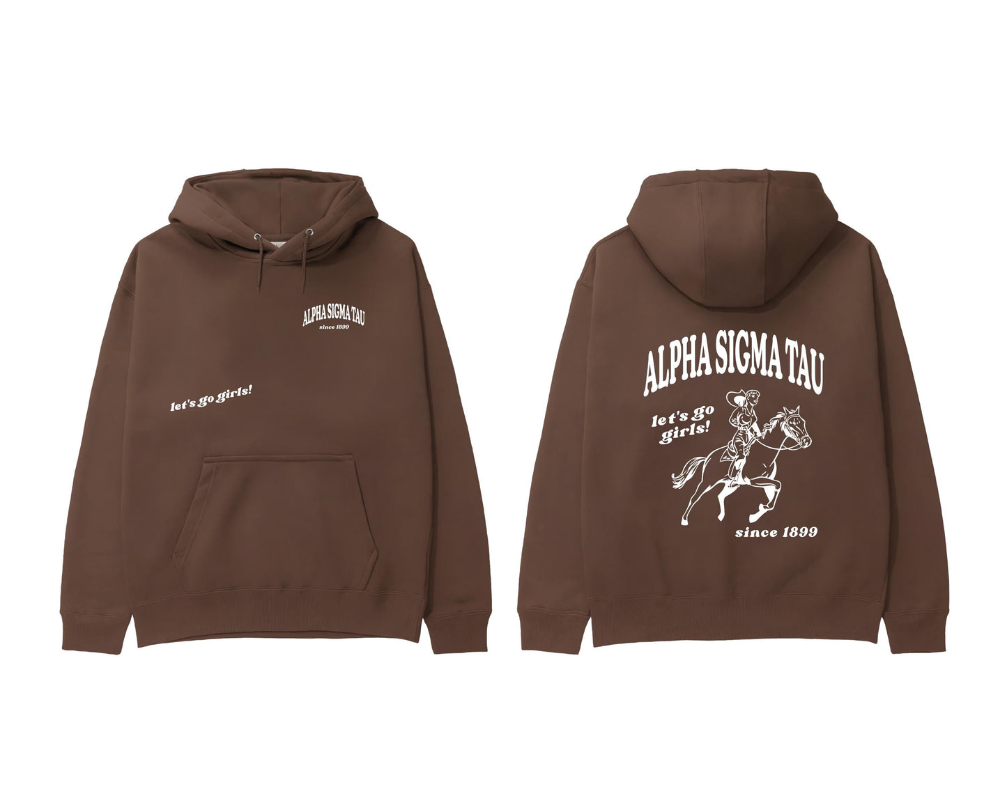 Alpha Sigma Tau Let's Go Girls Sweatshirt