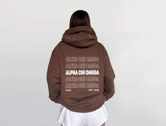 Alpha Chi Omega Brown Sweatshirt