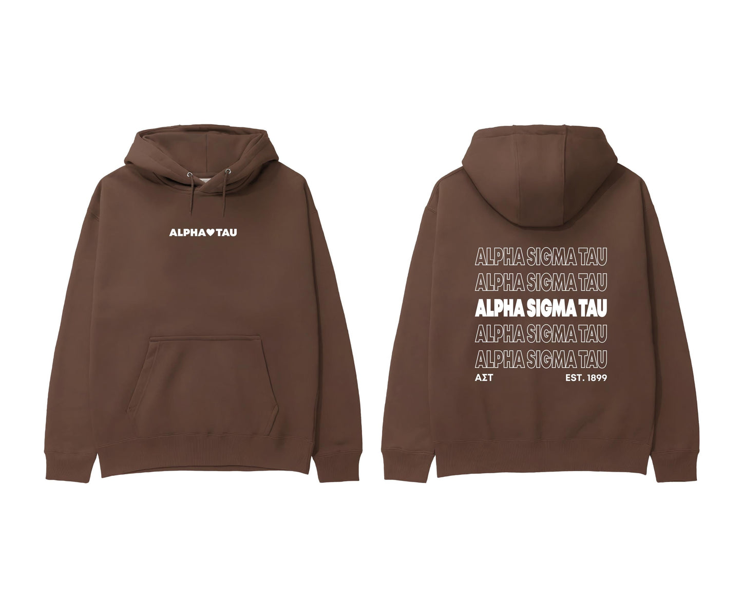 Alpha Sigma Tau Brown Sweatshirt