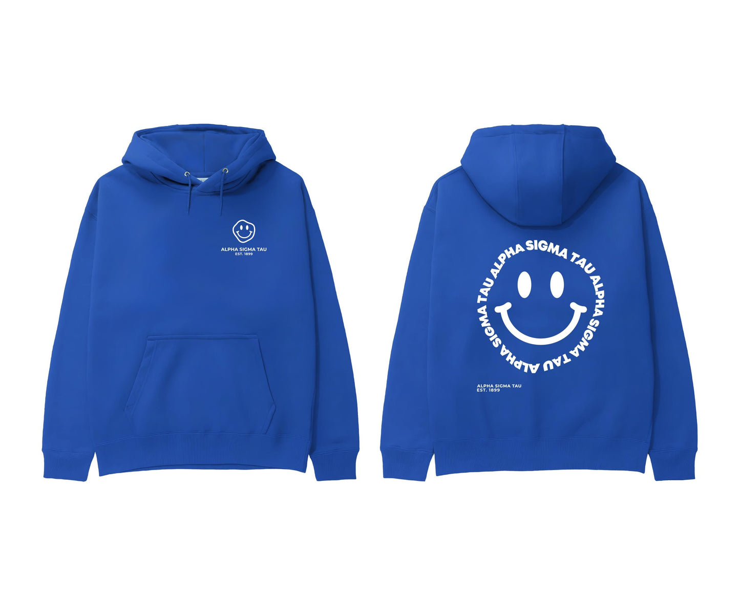 Alpha Sigma Tau Smiley Face Sweatshirt