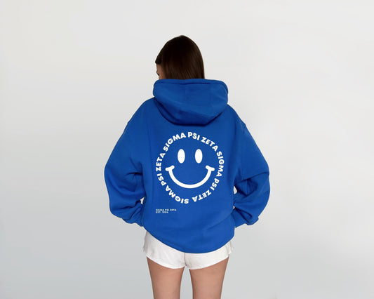Sigma Psi Zeta Smiley Face Sweatshirt