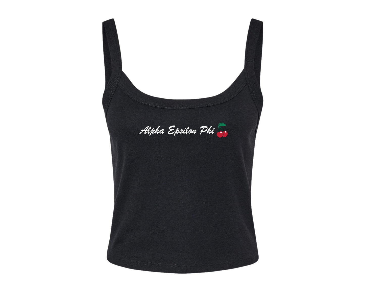 Alpha Epsilon Phi Black Cherry Crop Top