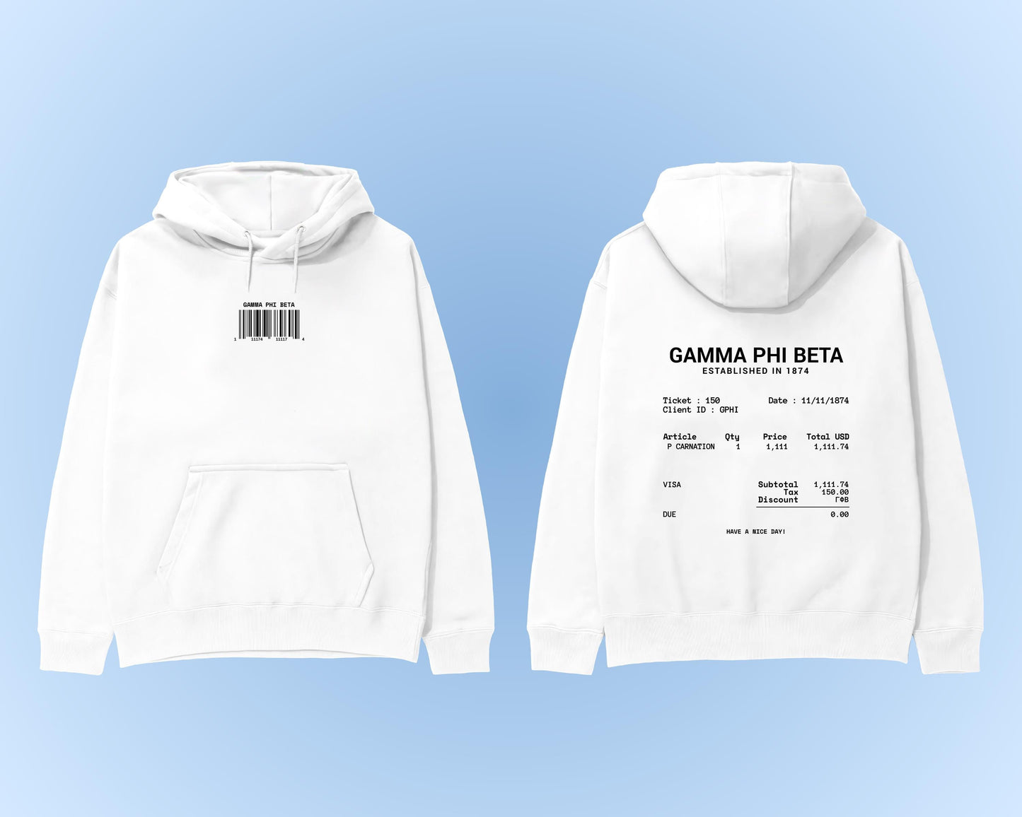 Gamma Phi Beta Have A Nice Day Sweatshirt