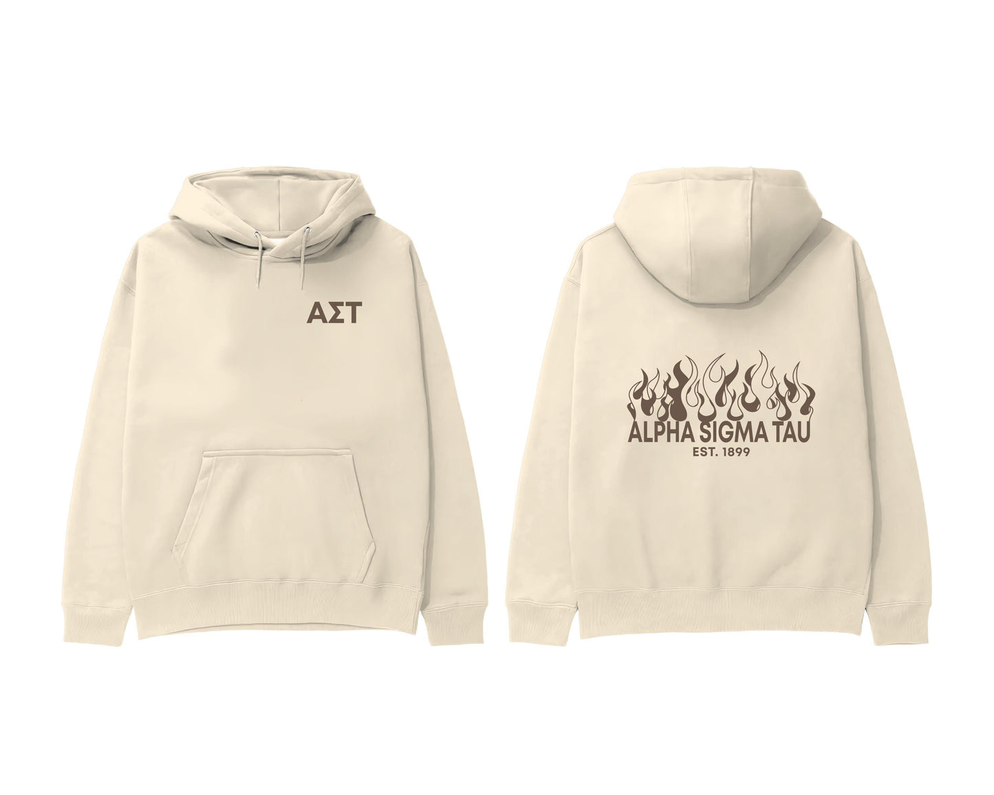 Alpha Sigma Tau Flames Sweatshirt