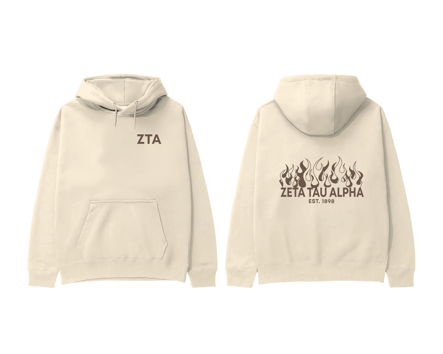 Zeta Tau Alpha Flames Sweatshirt