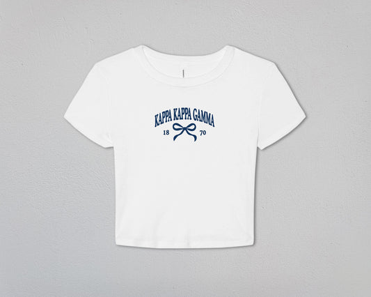 Kappa Kappa Gamma Tied Together Baby Tee