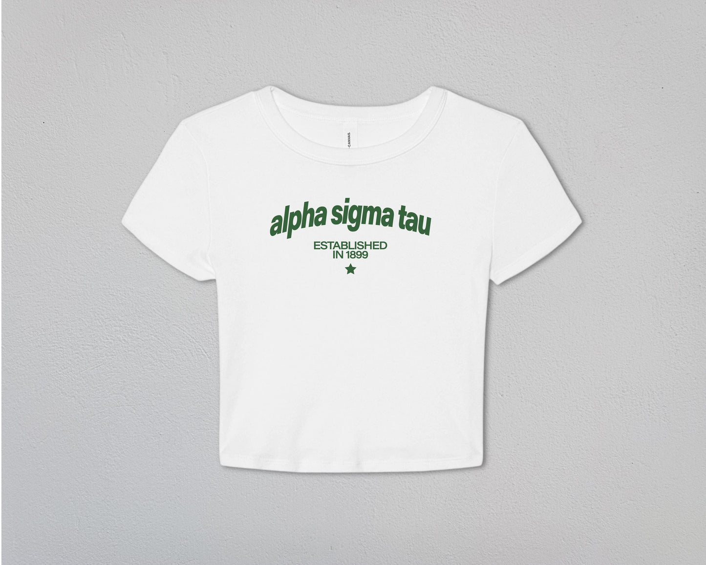 Alpha Sigma Tau Evergreen Baby Tee