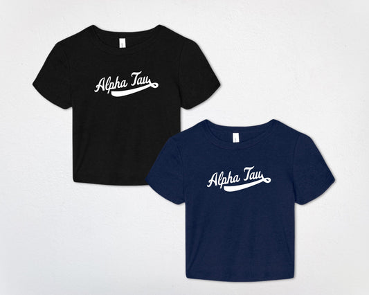 Alpha Sigma Tau Ballpark Baby Tee