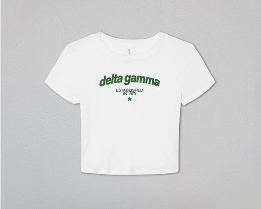Delta Gamma Evergreen Baby Tee