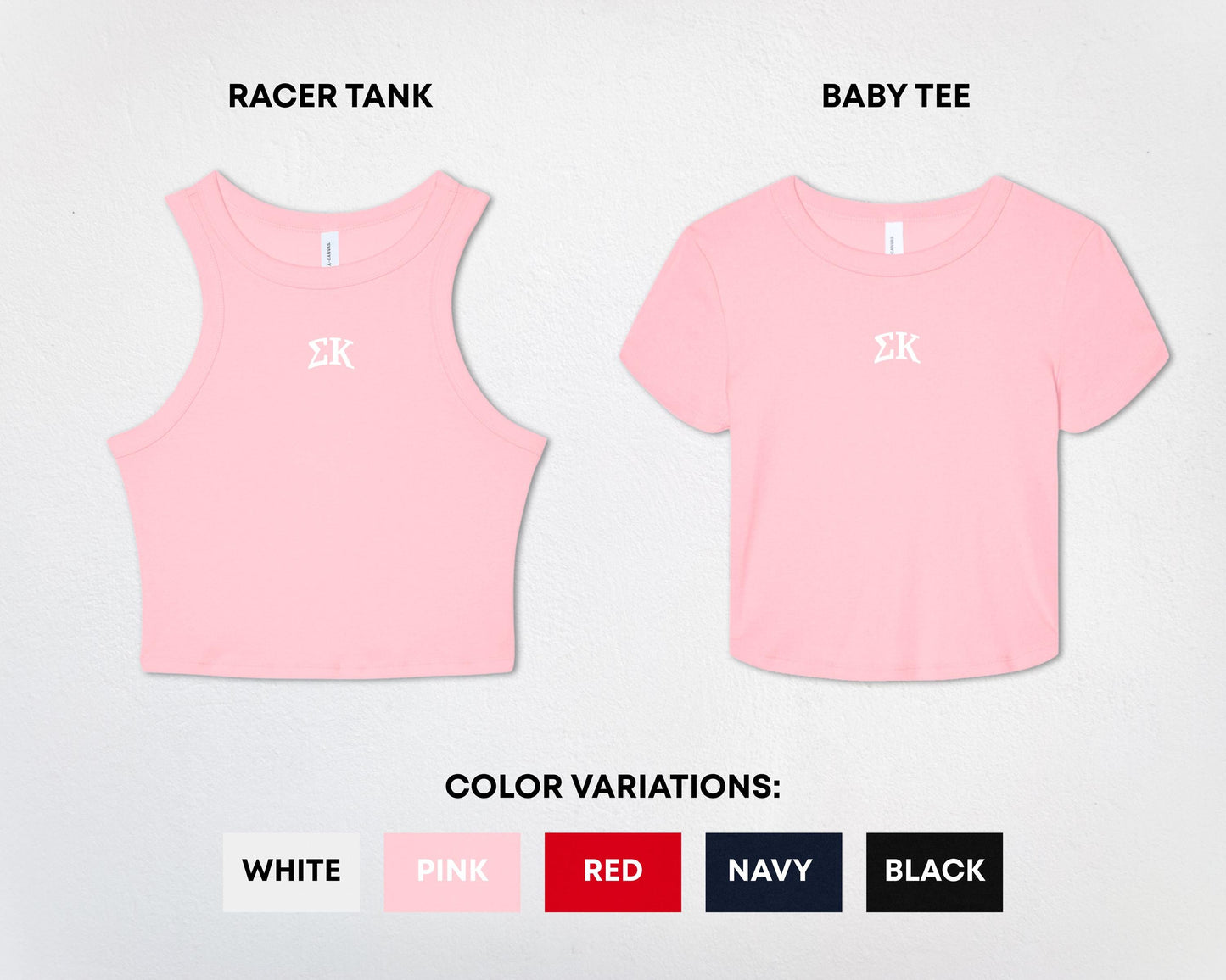 Sigma Kappa Essential Crop Top | Sigma Kappa Apparel | Sorority Merch