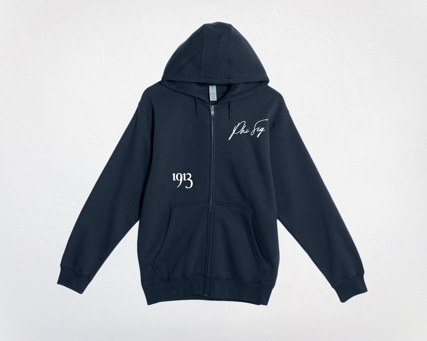 Phi Sigma Sigma Autograph Zip Up Sweatshirt