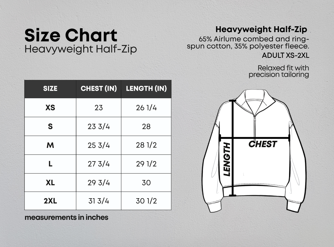 Phi Alpha Delta Seal Half-Zip Heavyweight Sweatshirt