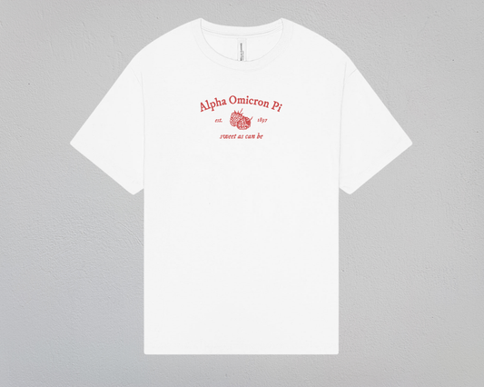 Alpha Omicron Pi Sweet As Can Be Tee