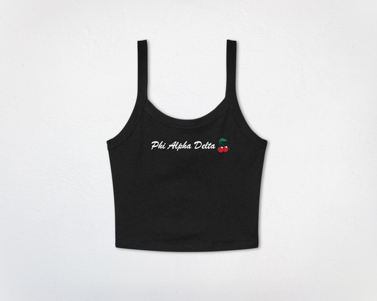 Phi Alpha Delta Black Cherry Crop Top