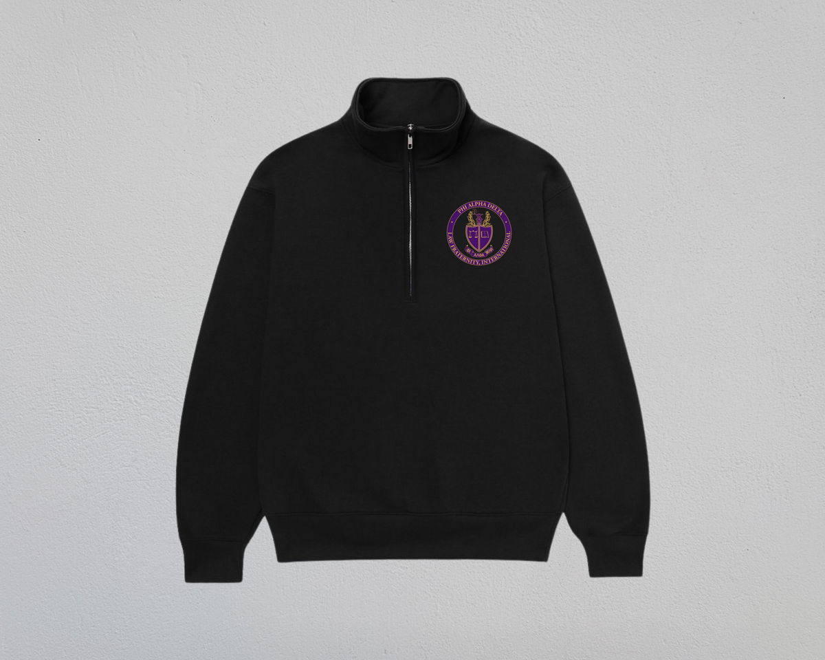 Phi Alpha Delta Seal Half-Zip Heavyweight Sweatshirt