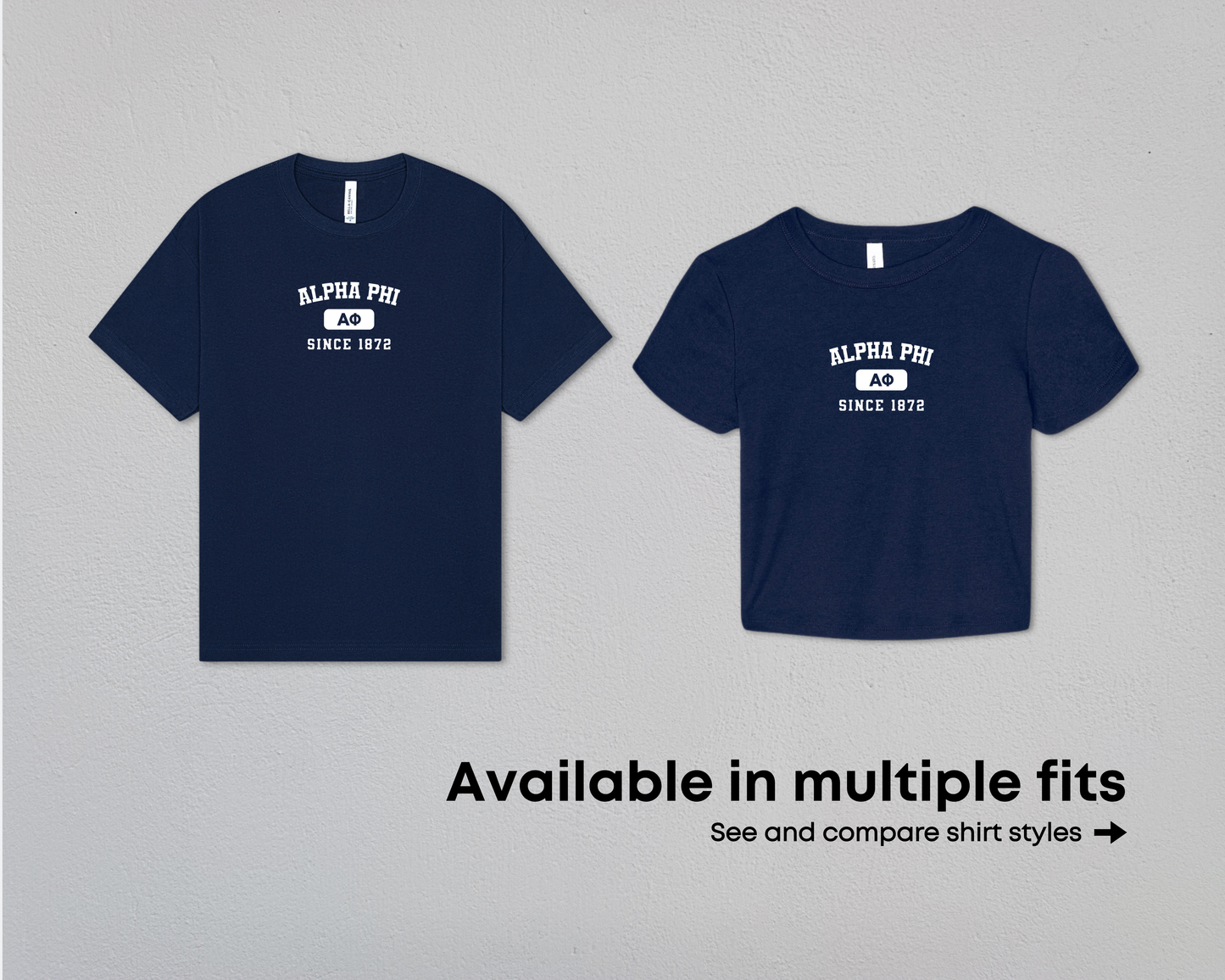 Alpha Phi Game Day Tees & Baby Tee