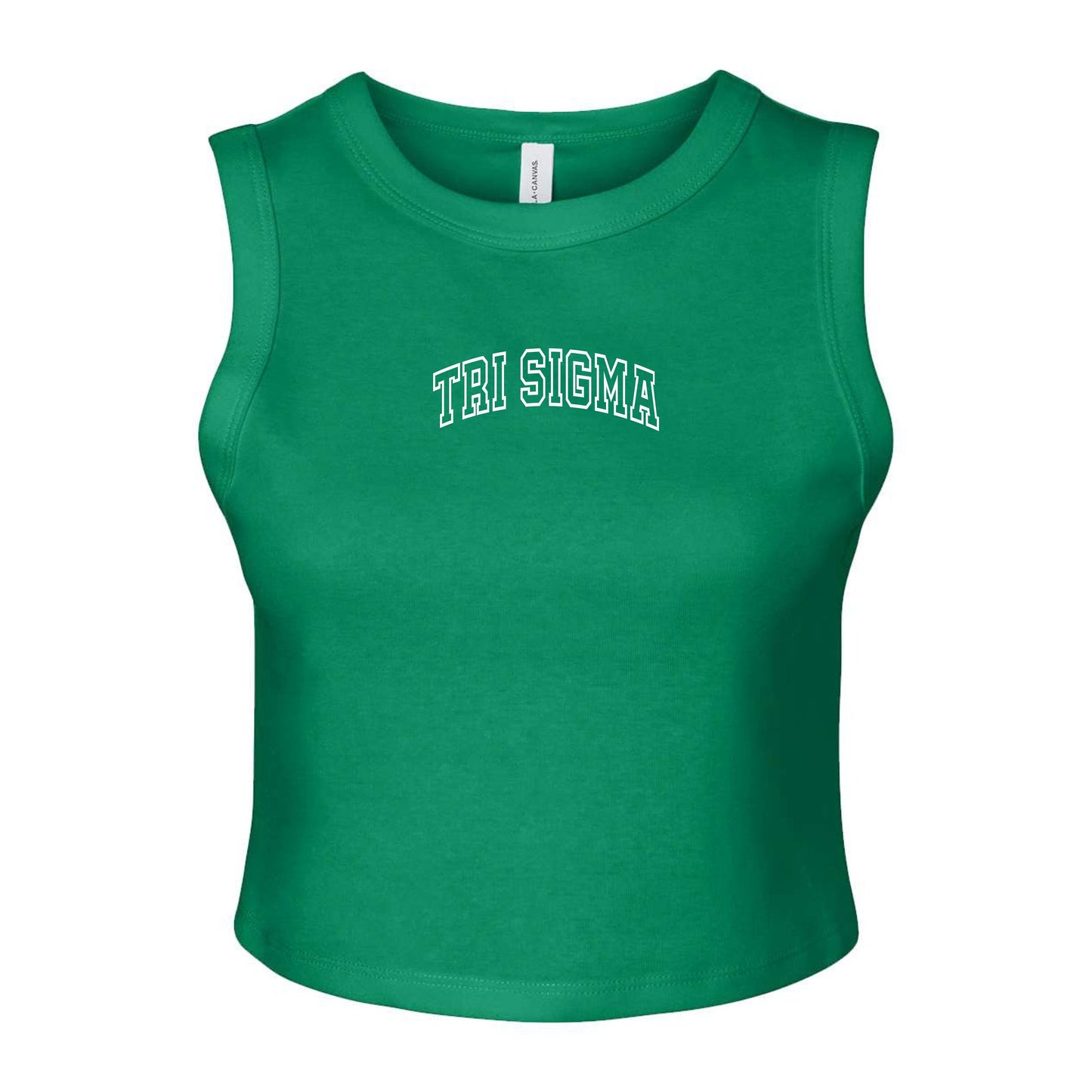 Sigma Sigma Sigma Classic Green Crop Top