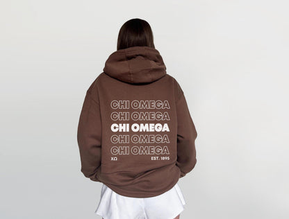 Chi Omega Brown Sweatshirt
