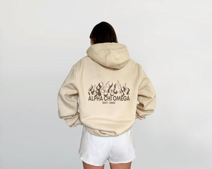Alpha Chi Omega Flames Sweatshirt