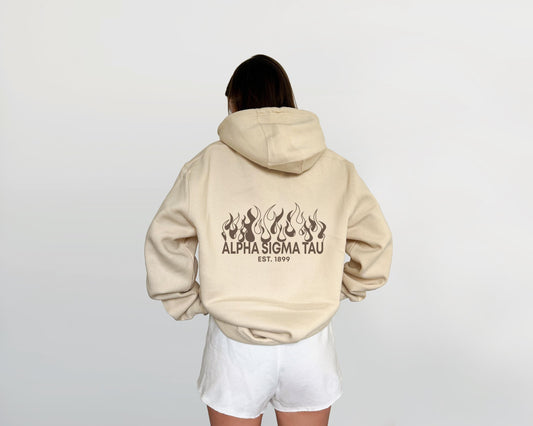Alpha Sigma Tau Flames Sweatshirt