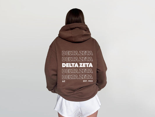 Delta Zeta Brown Sweatshirt
