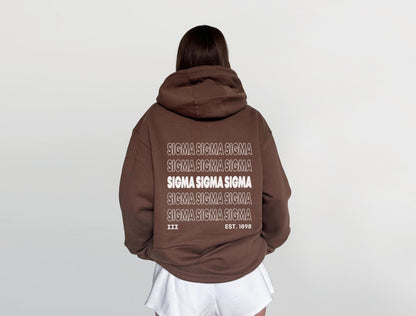Sigma Sigma Sigma Brown Sweatshirt