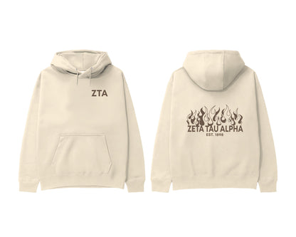 Zeta Tau Alpha Flames Sweatshirt