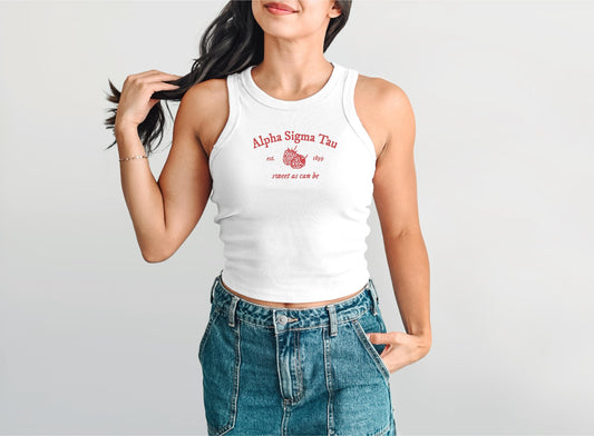 Alpha Sigma Tau Sweet As Can Be Crop Top