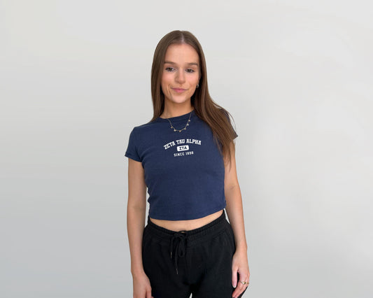 Zeta Tau Alpha Game Day Crop Top