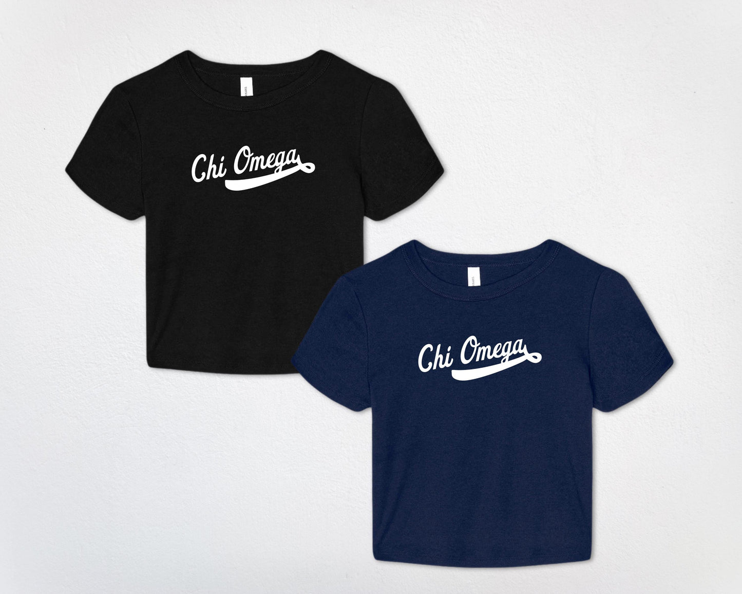 Chi Omega Ballpark Baby Tee