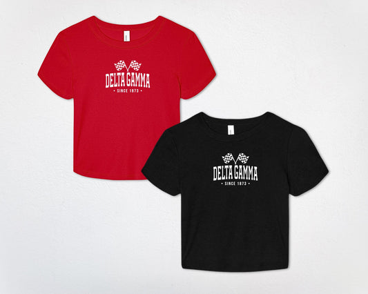 Delta Gamma Racing Home Baby Tee