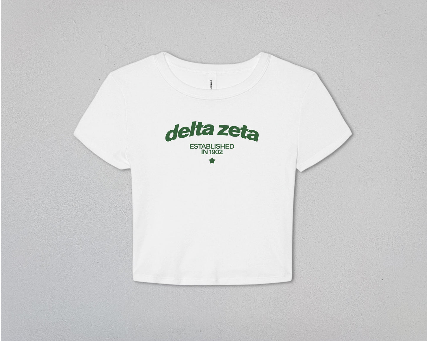 Delta Zeta Evergreen Baby Tee