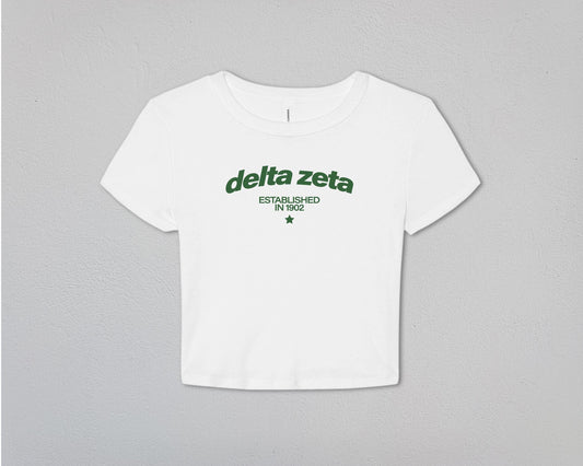 Delta Zeta Evergreen Baby Tee