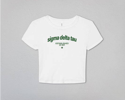 Sigma Delta Tau Evergreen Baby Tee