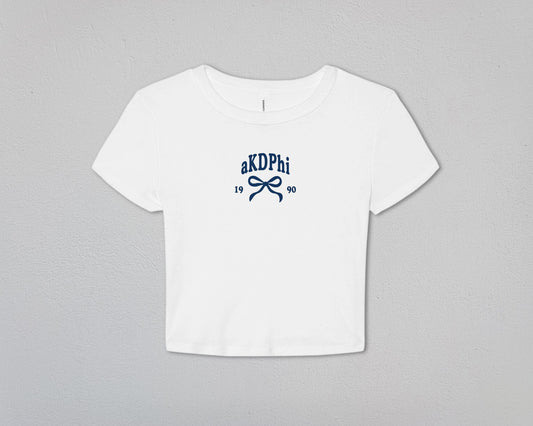 alpha Kappa Delta Phi Tied Together Baby Tee