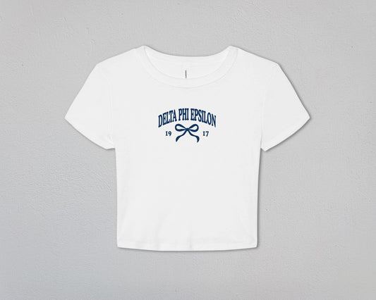 Delta Phi Epsilon Tied Together Baby Tee
