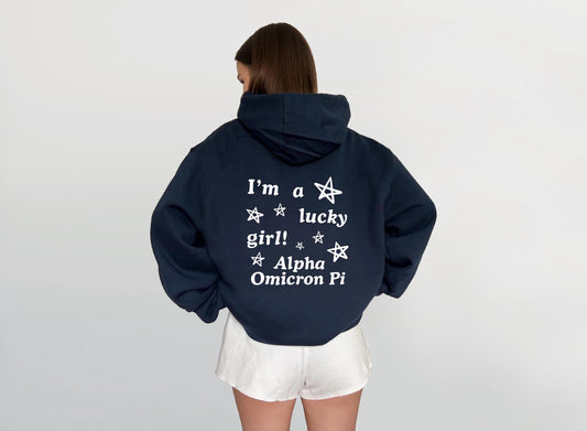 Alpha Omicron Pi Lucky Girl Sweatshirt