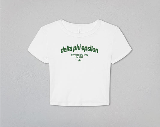 Delta Phi Epsilon Evergreen Baby Tee