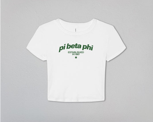 Pi Beta Phi Evergreen Baby Tee