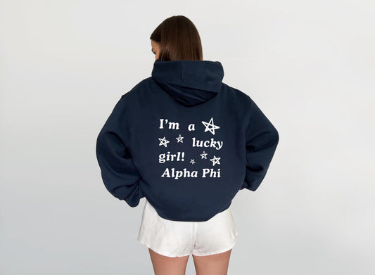 Alpha Phi Lucky Girl Sweatshirt