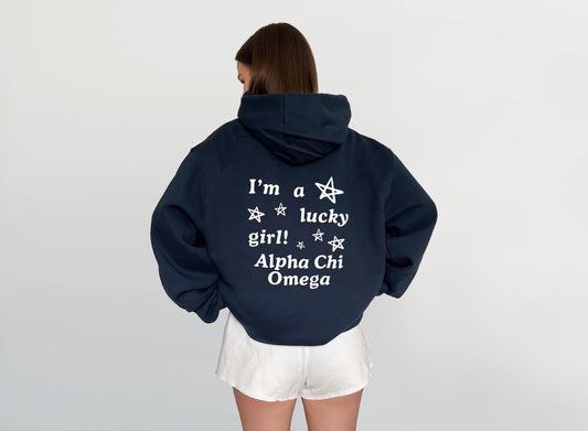 Alpha Chi Omega Lucky Girl Sweatshirt