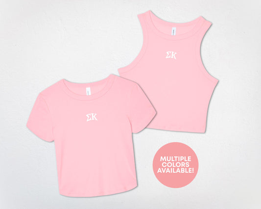 Sigma Kappa Essential Crop Top | Sigma Kappa Apparel | Sorority Merch