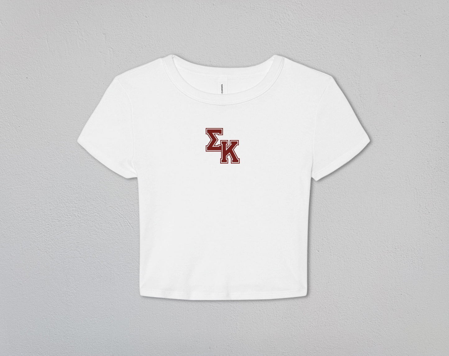 Sigma Kappa Varsity Baby Tee | Sigma Kappa Apparel | Sorority Merch