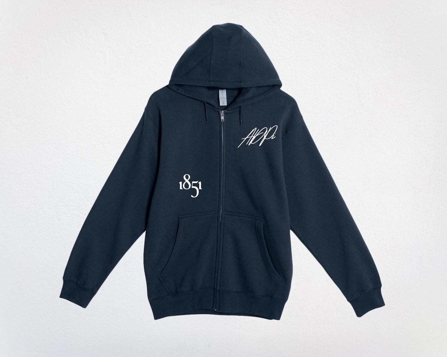 Alpha Delta Pi Autograph Zip Up Sweatshirt