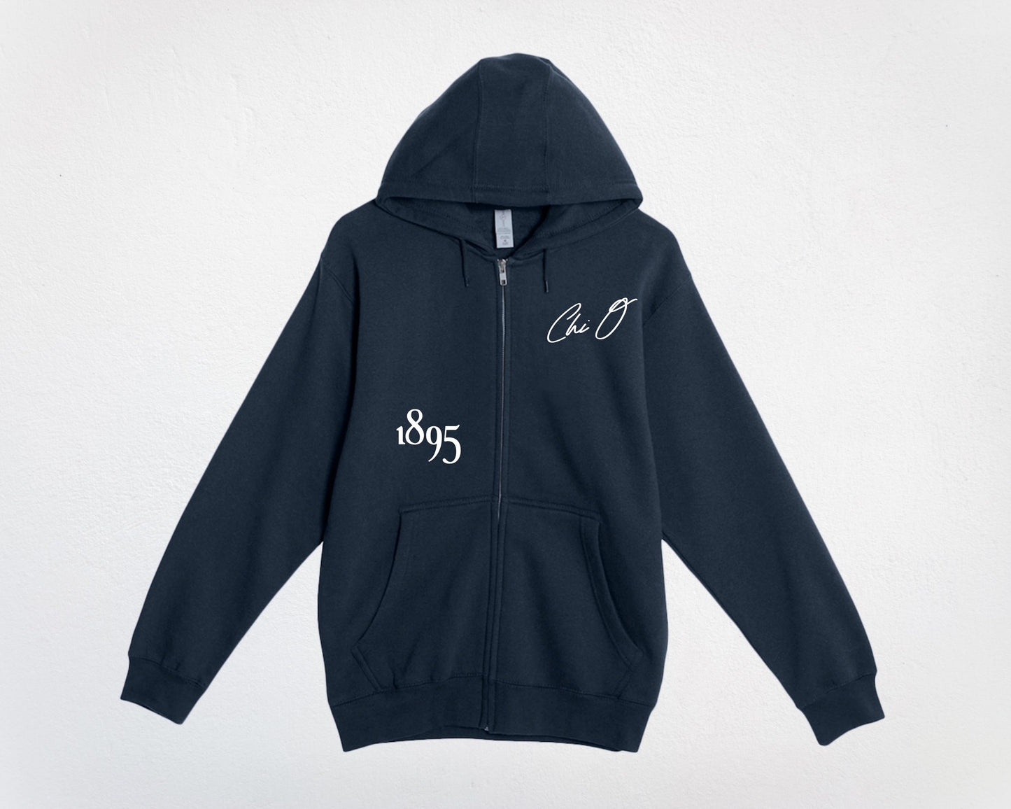 Chi Omega Autograph Zip Up Sweatshirt
